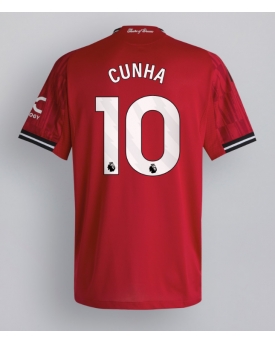 Billige Fotballdrakt Manchester United Matheus Cunha #10 Replika Hjemmedrakt 2025-26 Kortermet